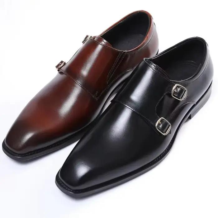 Chaussures à boucle Style Derby pour hommes