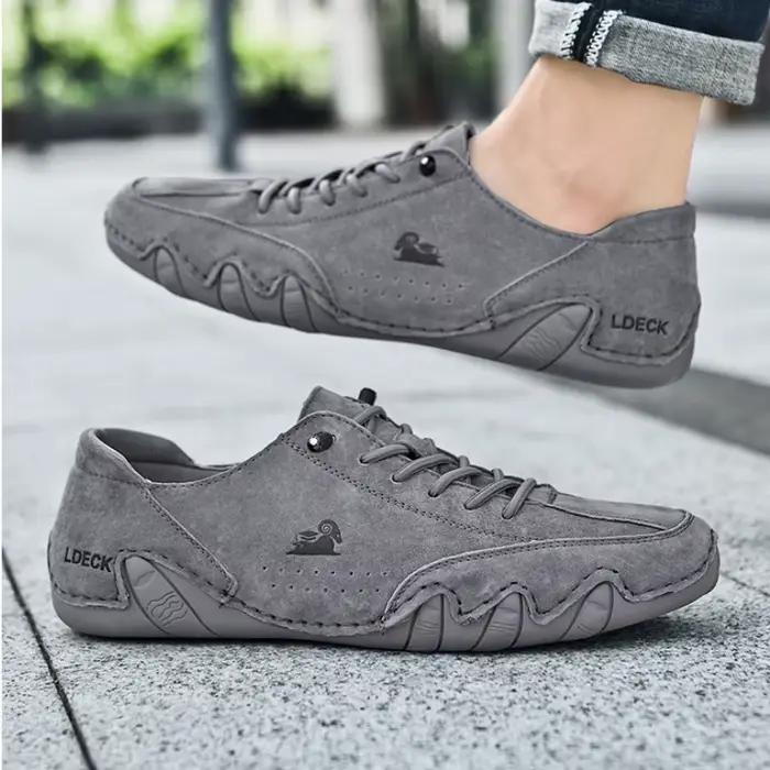 Chaussures décontractées en cuir pour hommes