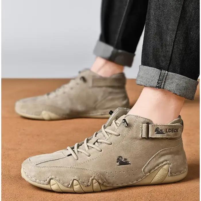 Baskets légères en cuir PU pour hommes