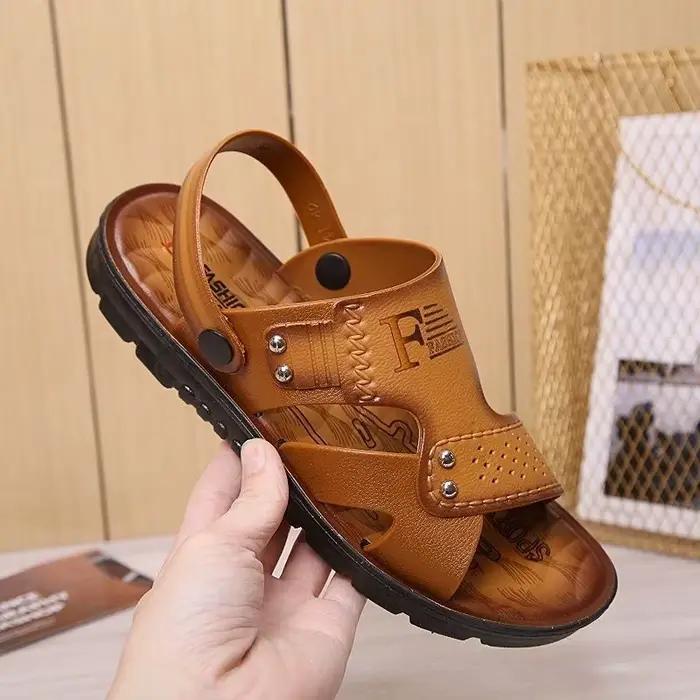 Chaussures de plage homme gladiateur PVC antidérapantes respirantes pour été ocassions décontractées