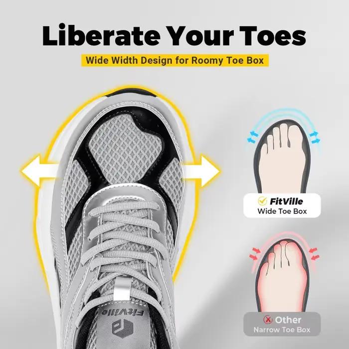 Chaussures de marche pour hommes baskets rétro large largeur