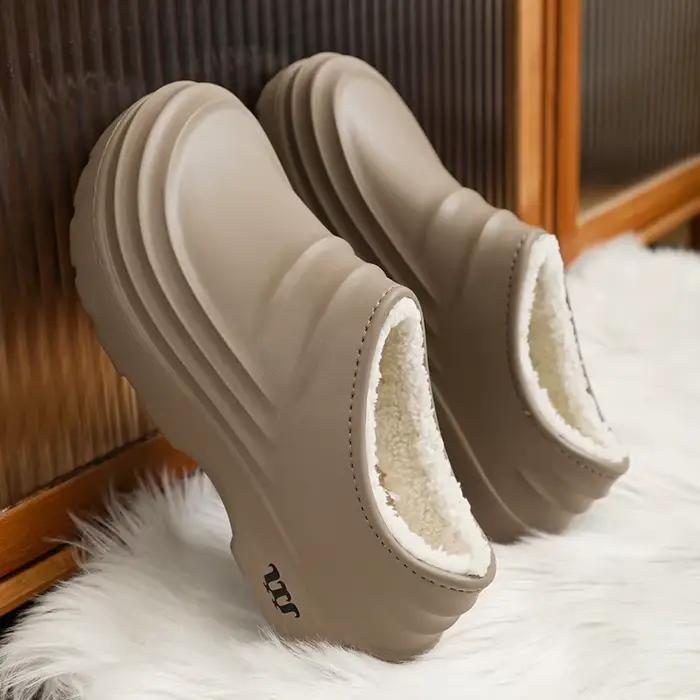Eva Chef pantoufles hiver chaud cuisine antidérapant imperméable Restaurant chaussures de travail taille 36-47
