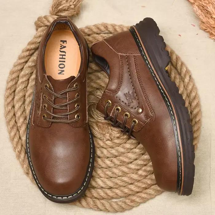Chaussures Oxford en coton pelucheux pour hommes