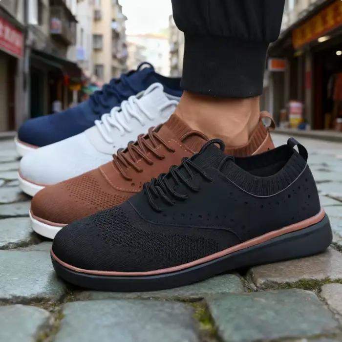 Nouvelles baskets décontractées homme LQEBK style bloc confortables et à la mode pour printemps automne