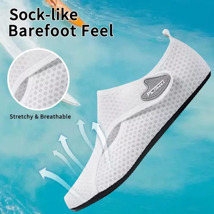 Chaussures de sports nautiques pieds nus chaussettes de yoga aquatique à séchage rapide à enfiler pour hommes femmes