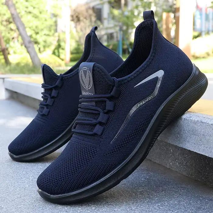 Chaussures décontractées à lacets solides pour hommes
