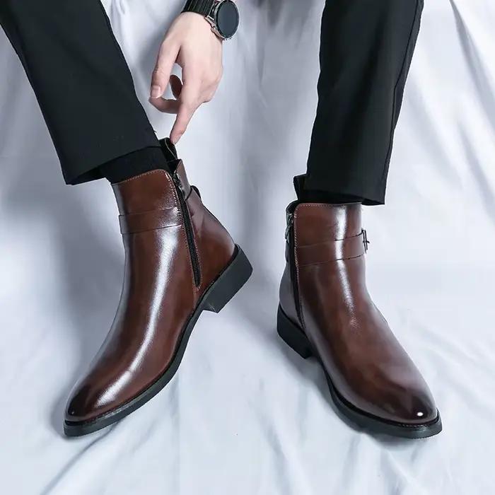 Mocassins en Cuir de Marque de Luxe pour Homme, Chaussures Respirantes, à Enfiler, Solides, Formelles, Décontractées, Faites à la Main, de Styliste