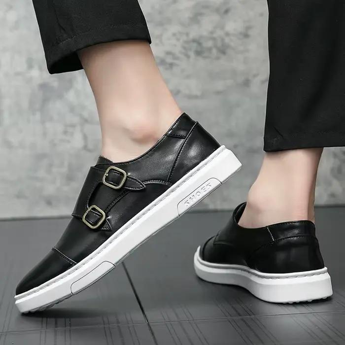 Chaussures décontractées pour hommes à double boucle