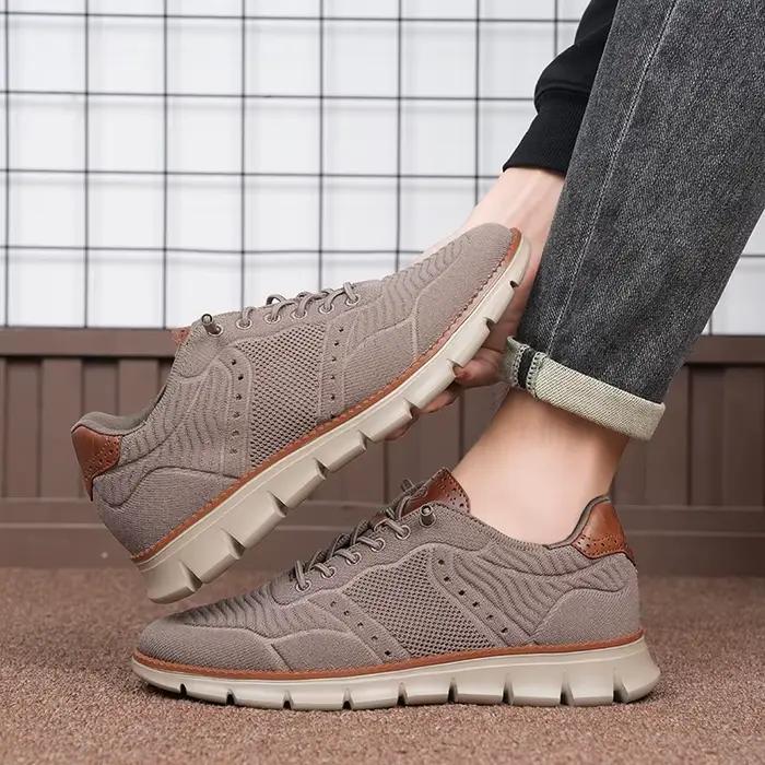 Hommes Wingtip Brogue chaussures maille Oxfords espadrilles décontractées Style britannique respirant Plus grande taille 51 52 53 54 livraison directe offre spéciale