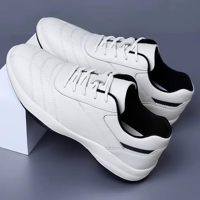 Nouvelles chaussures pour hommes en cuir véritable