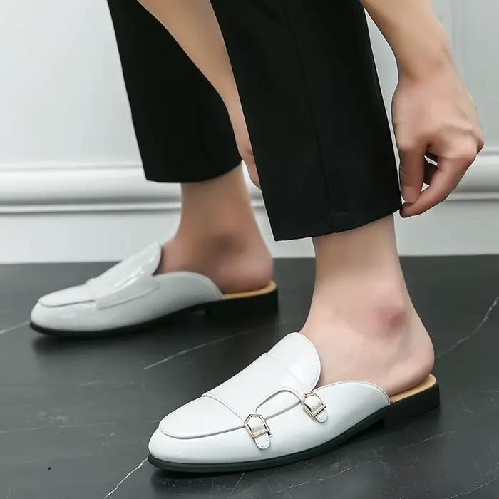 Chaussures en cuir décontractées pour hommes mocassins