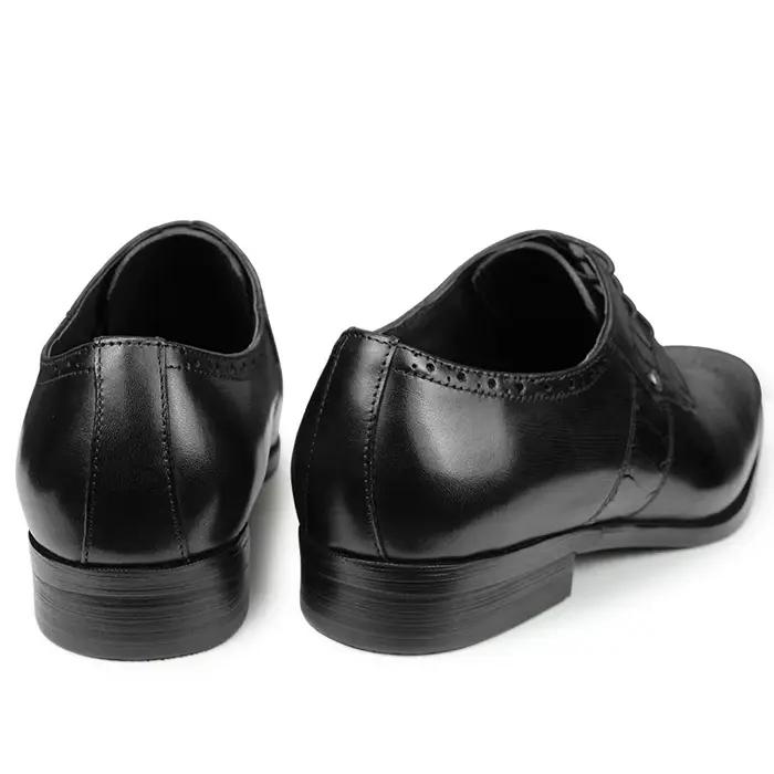 Chaussures en cuir Derby formelles pour hommes, Brogue à lacets, Chaussures de mariage pour hommes, Chaussures de bureau social, Chaussures de céphalopode authentiques, Cadeau de haute qualité
