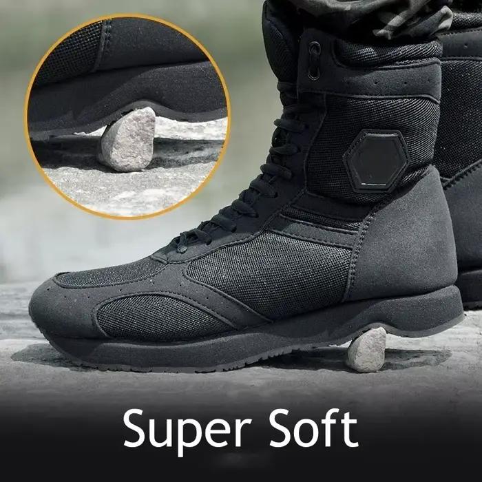 Chaussures de travail noires ultralégères pour hommes