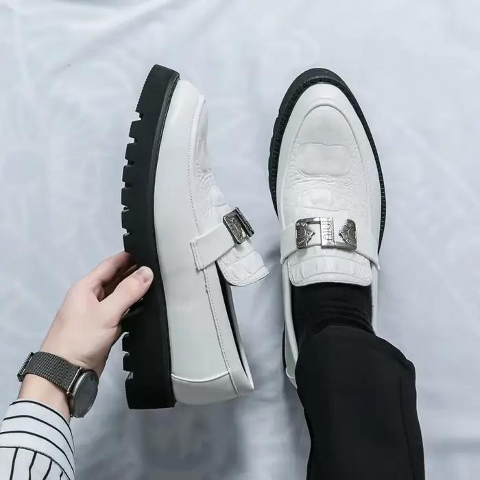 Hommes mocassins fête affaires à semelles épaisses