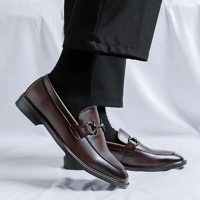 Chaussures plates en cuir véritable coordonnantes pour hommes, chaussures Oxfords formelles, mocassins de travail, conduite, fête, rendez-vous, affaires, designer, haute qualité