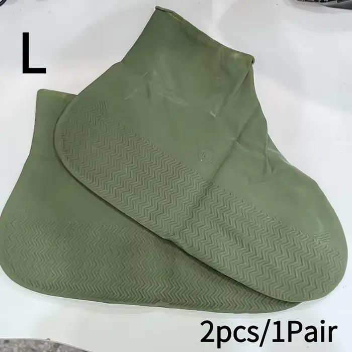 Couvre-chaussures imperméables en silicone antidérapants, protections unisexes pour baskets, idéales pour les jours de pluie en extérieur