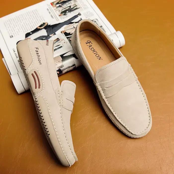 Mocassins en cuir faits à la main pour hommes
