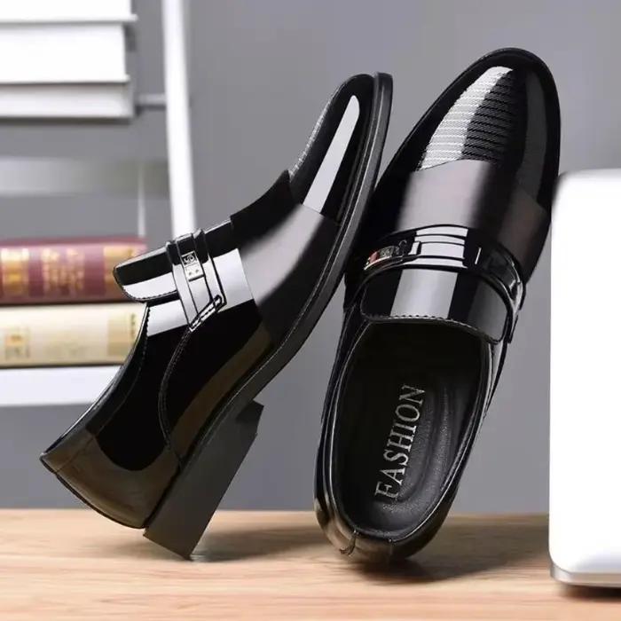 Chaussures en cuir pour hommes mariage formel Oxfords affaires décontracté bureau chaussures de travail pour hommes classique luxe pointu hommes chaussures habillées