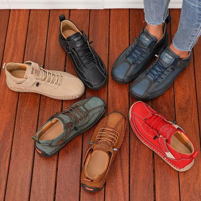 Chaussures Penny pour Hommes en Cuir Artificiel Respirantes Pour Randonnée et Activités de Plein Air Occasions Décontractées