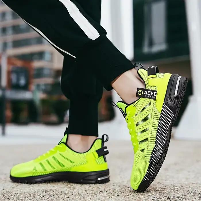 Chaussures de course tendance orange pour hommes
