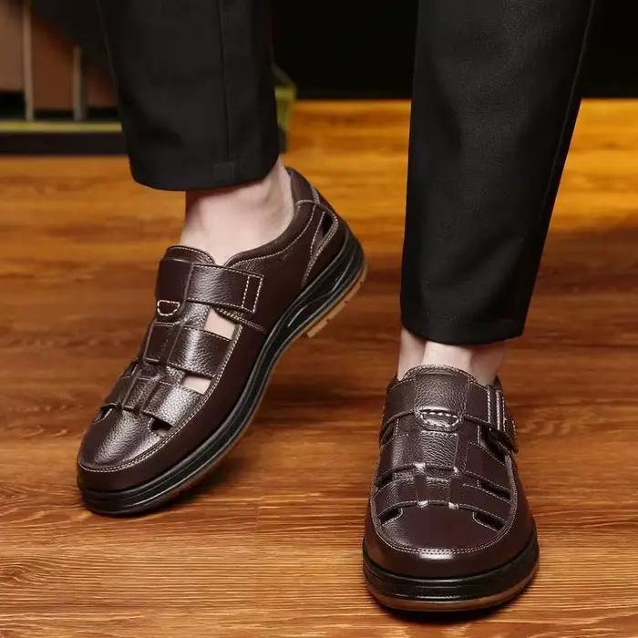 Chaussures d'été en cuir pour hommes