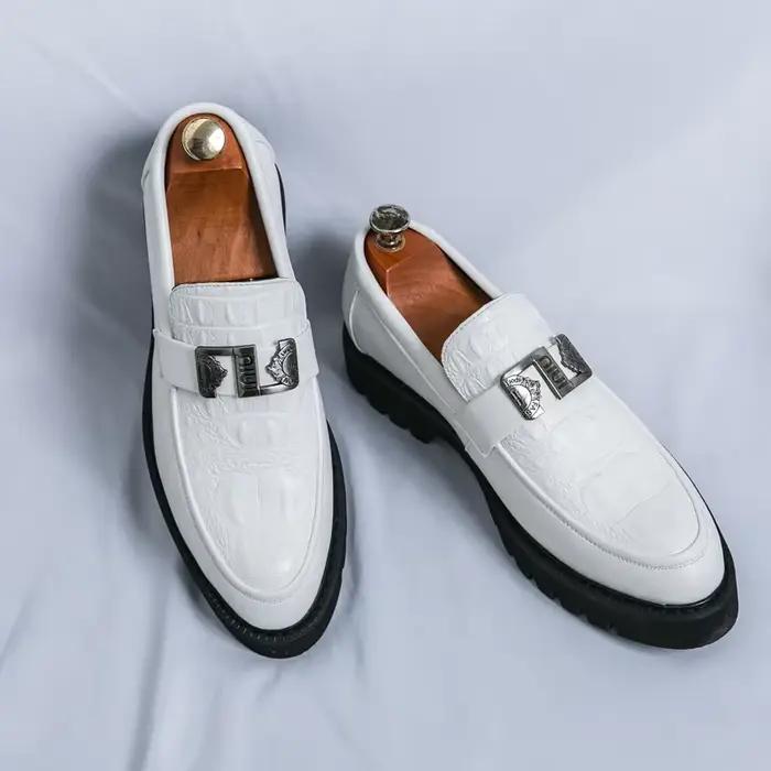 Hommes mocassins fête affaires à semelles épaisses