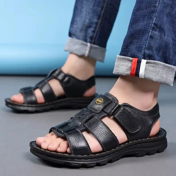 Sandales en Cuir group pour Homme