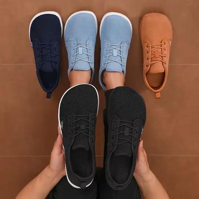 Chaussures d'été Materswe pour hommes baskets bleues en maille respirante confortables et décontractées pour sport et loisirs