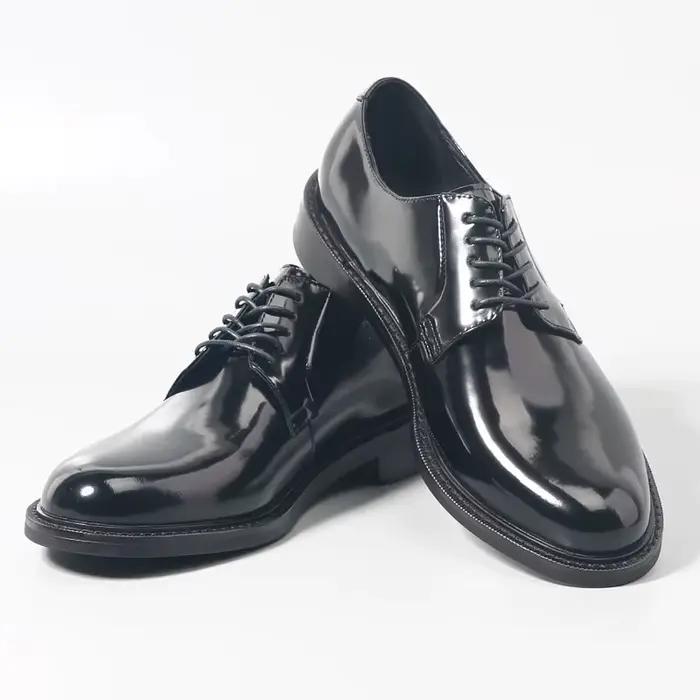 Chaussures d'affaires formelles en cuir de vache brillant pour hommes