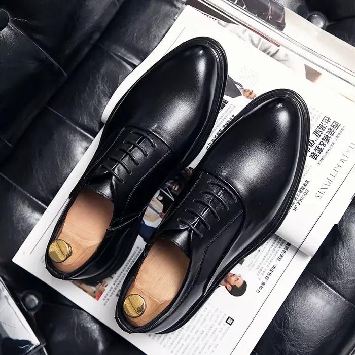Classique Oxfords chaussures hommes rétro décontracté affaires