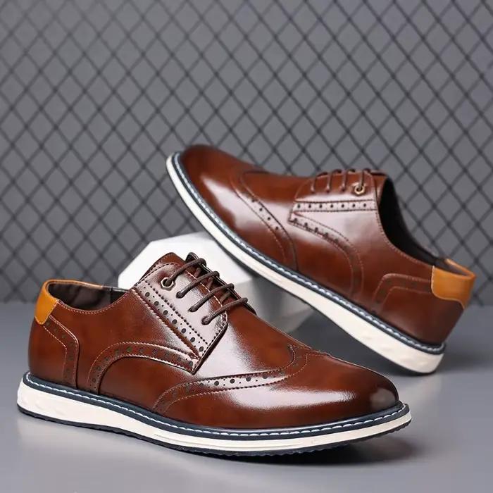 Chaussures formelles LEOSOXS homme en cuir unité centrale pour occasions spéciales et usage quotidien