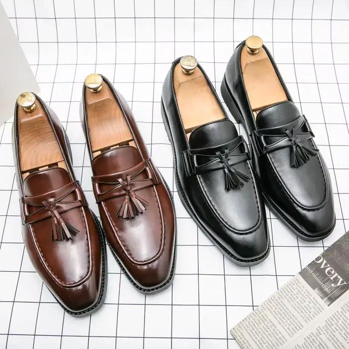 Mocassins de luxe en cuir pour hommes
