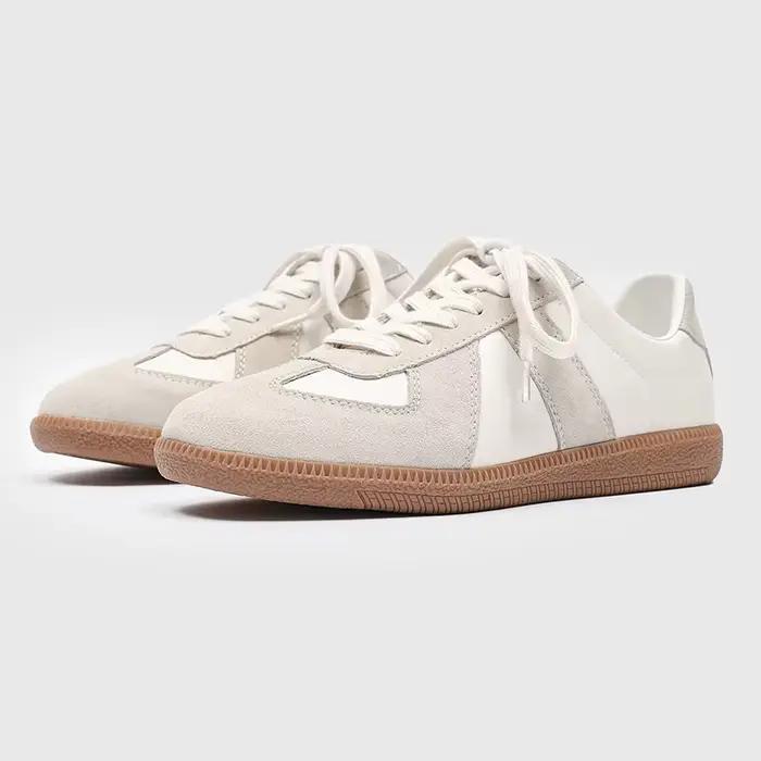 Chaussures pour hommes baskets de créateur 2025 automne mode rétro à lacets étudiant femmes formateurs en cuir