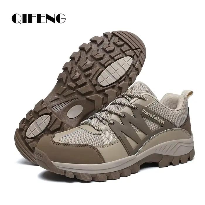 Hommes chaussures décontractées montagne baskets antidérapant hiver mode cuir extérieur tout-terrain Trail