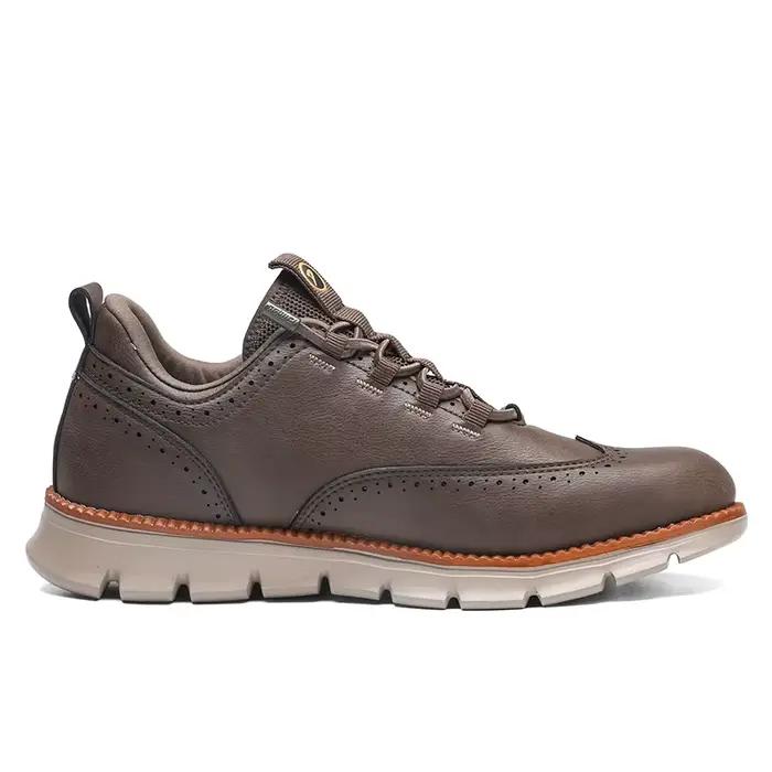 Grande taille 48 49 50 richelieu avec pointe d'aile Style britannique hommes Oxford chaussures en cuir de qualité