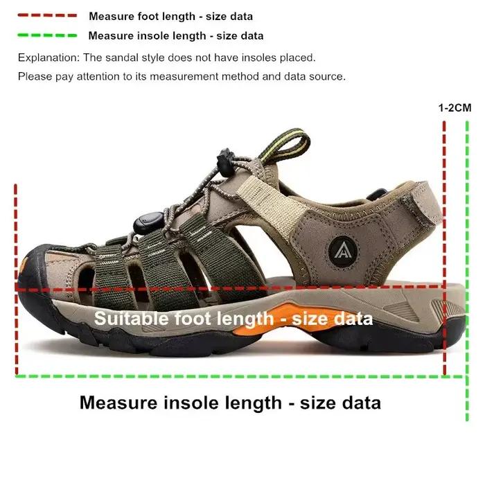 HUMTTO Été En Plein Air Sandales pour Hommes Respirant Randonnée Chaussures Eau Plage