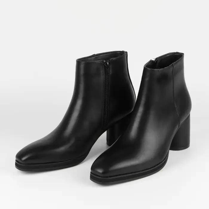 Bottines Chelsea de haute qualité pour hommes, bottines d'affaires noires à la mode, bottines classiques à talons hauts de Style britannique