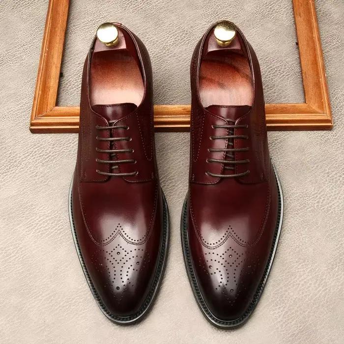 Chaussures habillées Derby Brogue Oxford homme style anglais élégantes pour bureau et carrière occaions spéciales