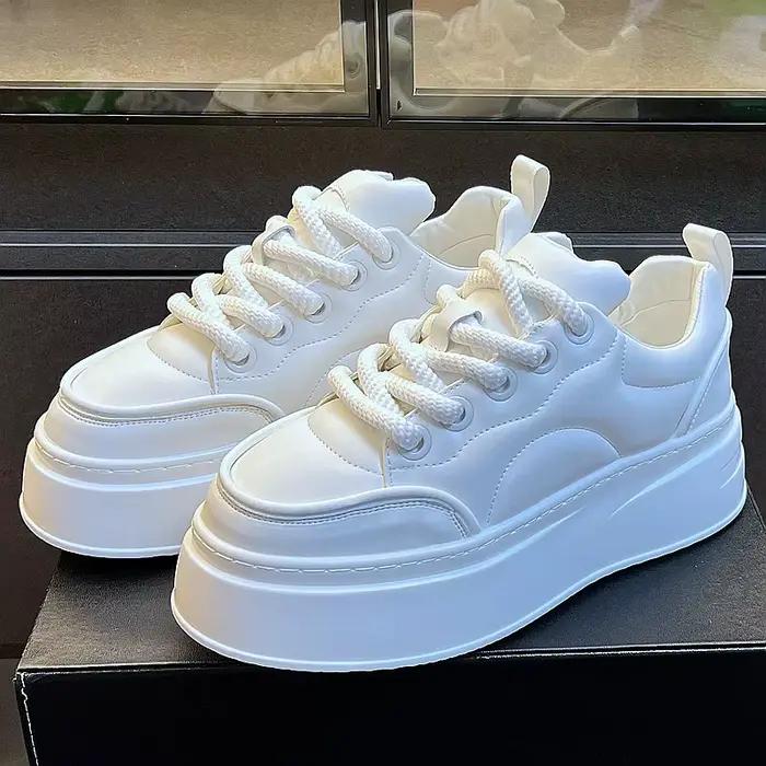 Chaussures décontractées respirantes à semelle épaisse pour hommes