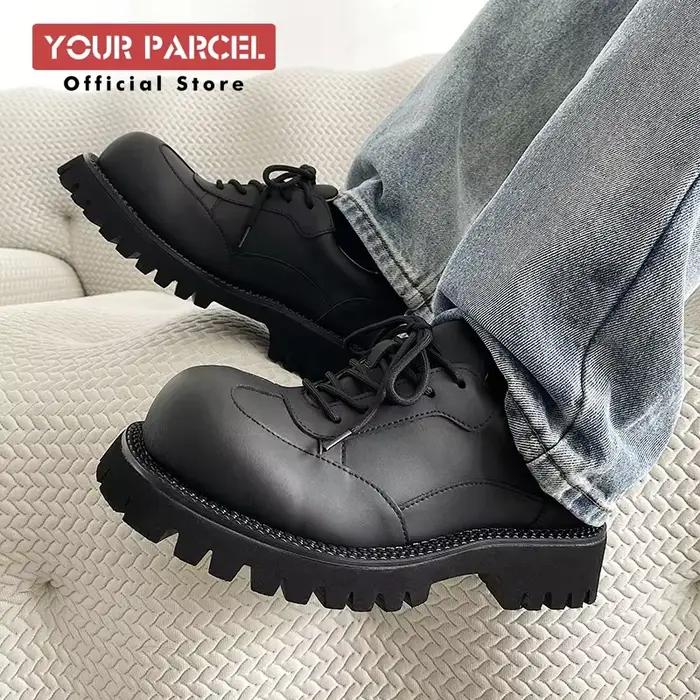 Chaussures derby en cuir véritable pour homme occasion décontractée haut de gamme design original tendance printemps automne