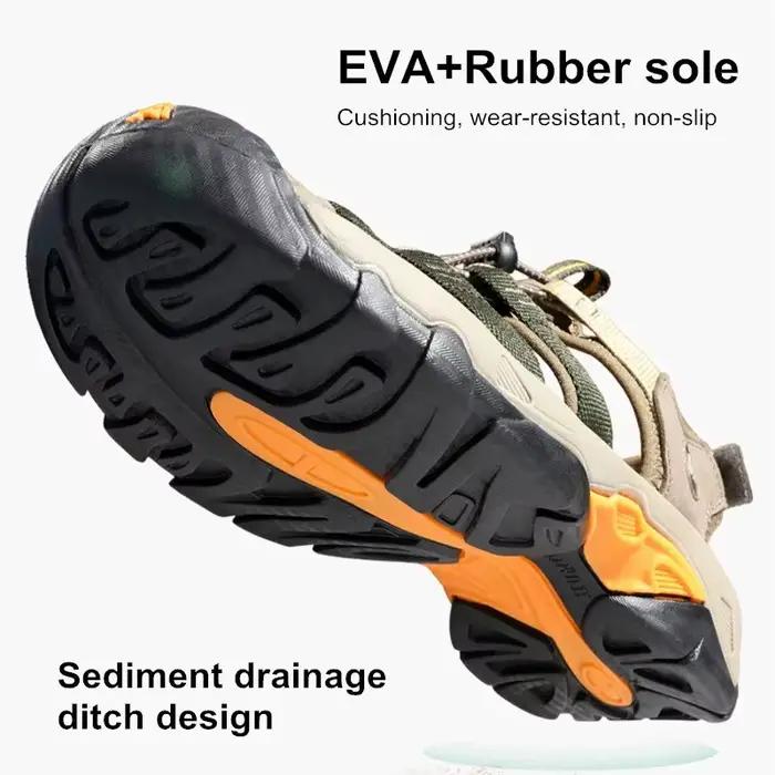 HUMTTO Été En Plein Air Sandales pour Hommes Respirant Randonnée Chaussures Eau Plage