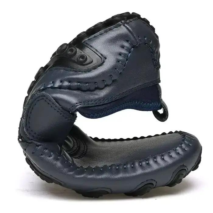 Vanmie – chaussures décontractées en cuir véritable pour hommes, chaussures italiennes faites à la main en cuir souple ajouré, respirantes, pour la conduite estivale
