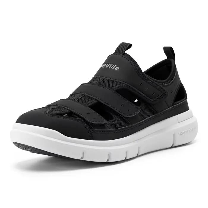 Sandales FitVille élargies pour hommes antidérapantes, semelle en EVA, confort pour diabétiques, antidouleur, grandes largeurs, décontractées, pour promenade et famille
