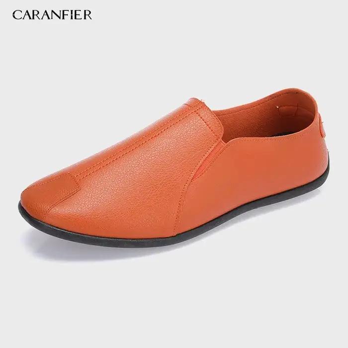 CARANFIER hommes printemps automne chaussures respirant en cuir appartements mocassins homme décontracté Clarks luxe mode sans lacet conduite Zapato mâle