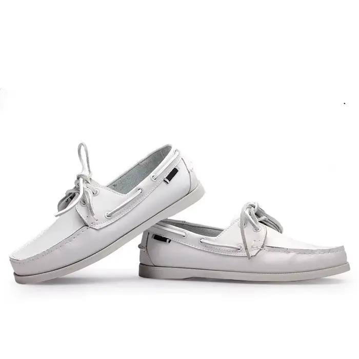 Chaussures bateau homme daim de vache à lacets semelle caoutchouc confortable et durable pour tous les jours occasions spéciales