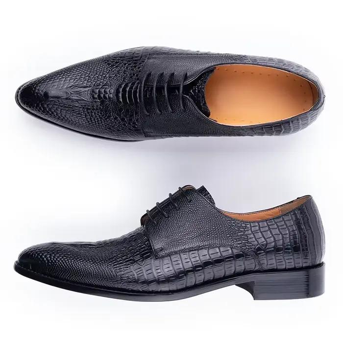 Chaussures en cuir Derby pour hommes