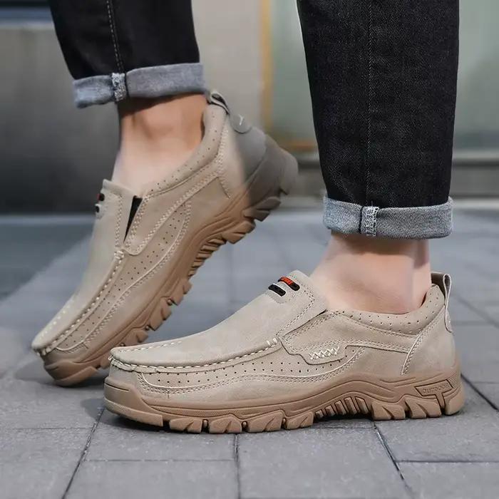 Chaussures décontractées Hiyixgh en cuir véritable avec motifs animaux pour homme, occasions décontractées et de plein air