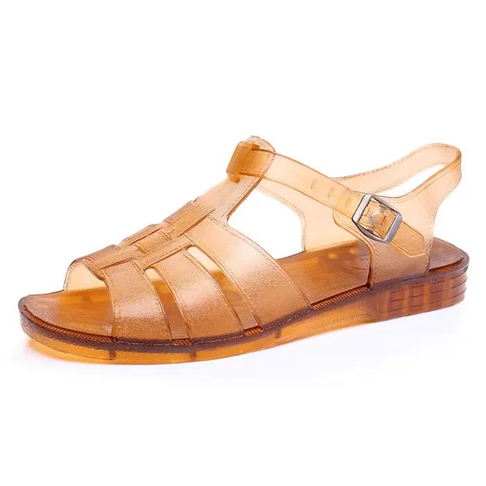 Sandales pour hommes, été, caoutchouc, Vietnam, plastique, nostalgiques, classiques, vintage, chaussures de plage pour papa d'âge moyen