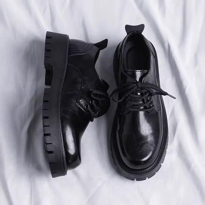 Chaussures Oxford en cuir coréen pour hommes
