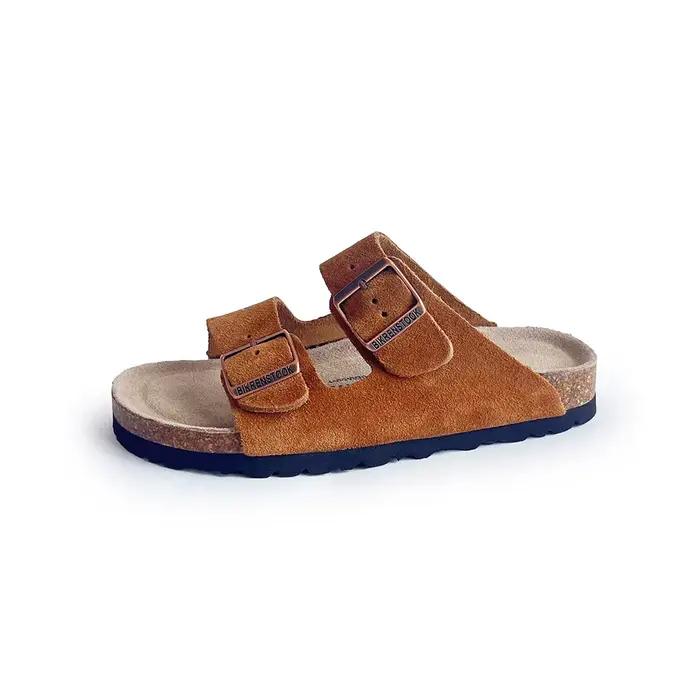 Sandales Birkent à demi-semelle en cuir véritable